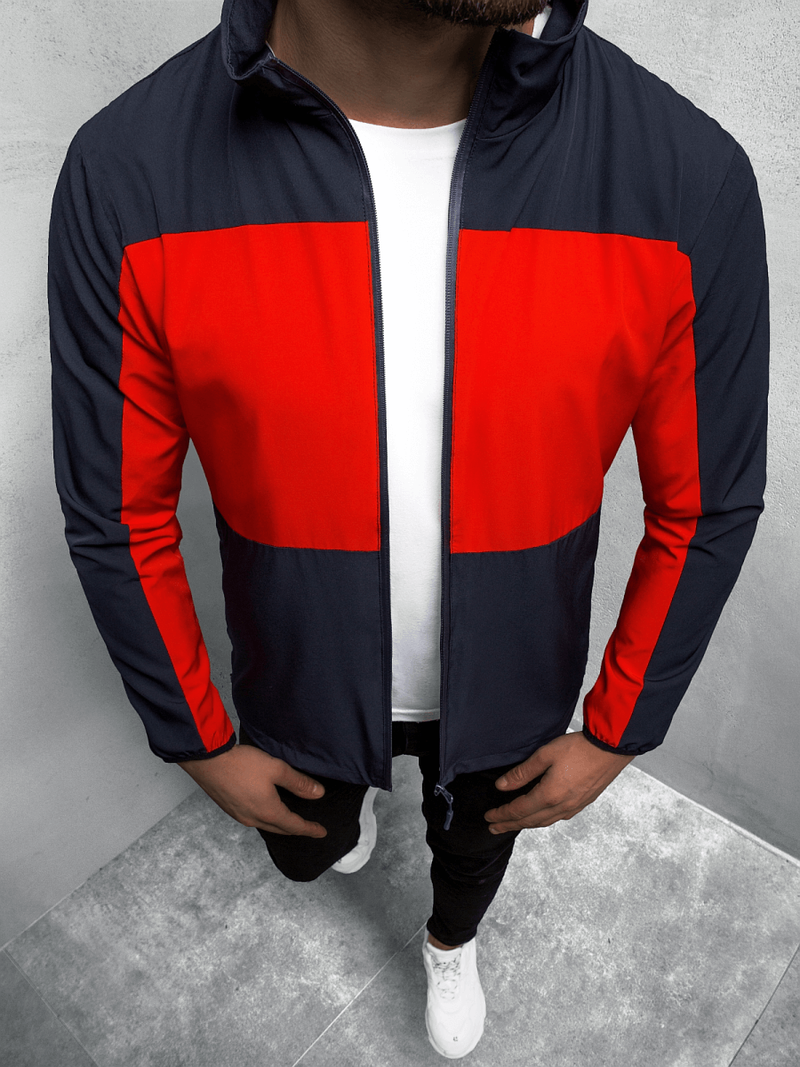 Férfi átmeneti kabát gránát-piros OZONEE JS/HM094/4