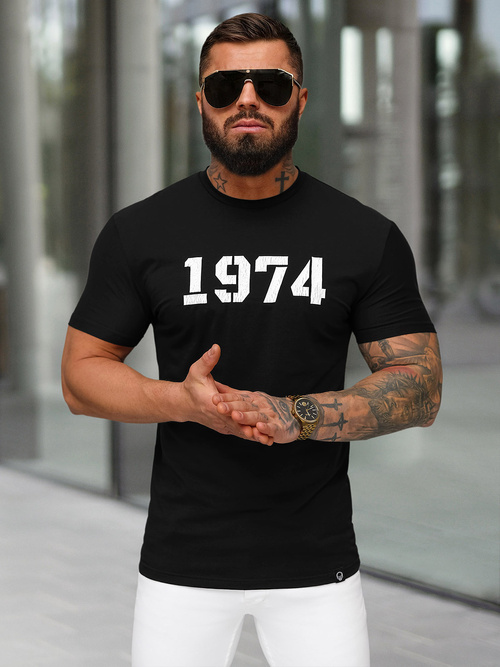 Férfi Póló Fekete OZONEE NB/MT3130