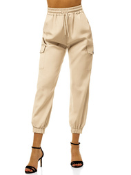 Női jogger nadrág Világos-Bézs OZONEE O/HM003