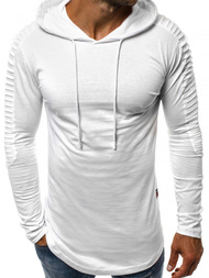 OZONEE MECH/2148T Férfi hosszú ujjú póló Fehér