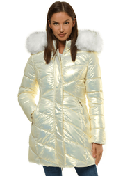 Női dzseki Fehér OZONEE O/DK026/10