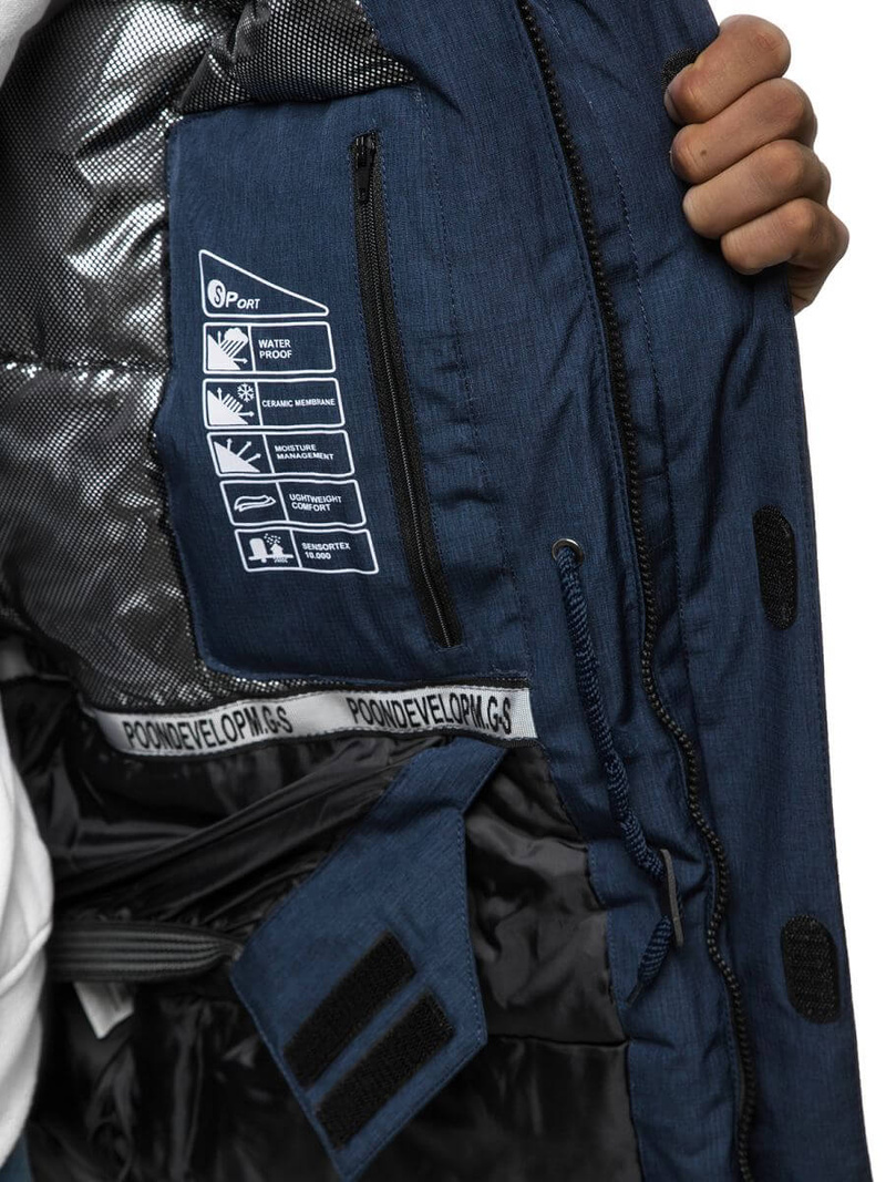 Férfi téli kabát gránát OZONEE O/9803