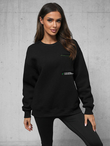 Pulóver fekete OZONEE O/SWE23022Z