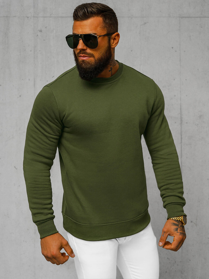 Férfi blúz Khaki OZONEE JS/2001-10Z