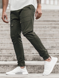 Férfi nadrág jogger Zöld OZONEE A/1003