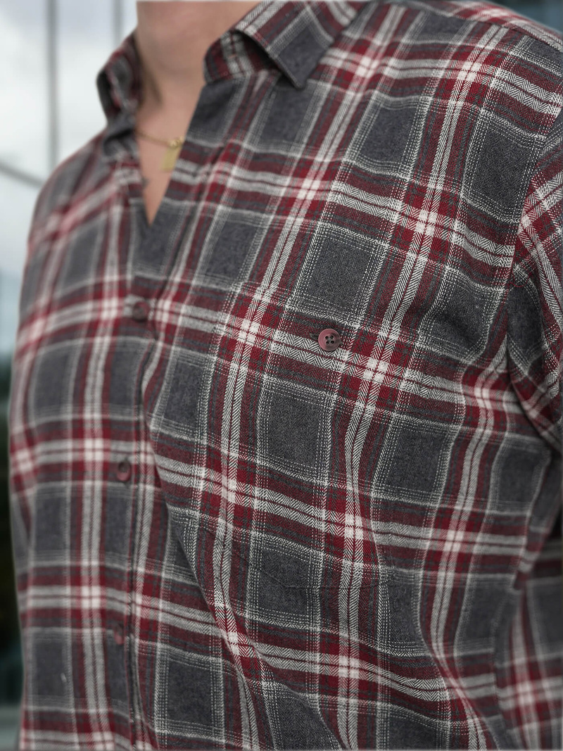 Férfi Ing Bordó OZONEE V/V178