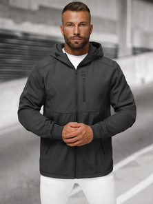 Férfi softshell kabát grafit OZONEE JS/27B6529/5