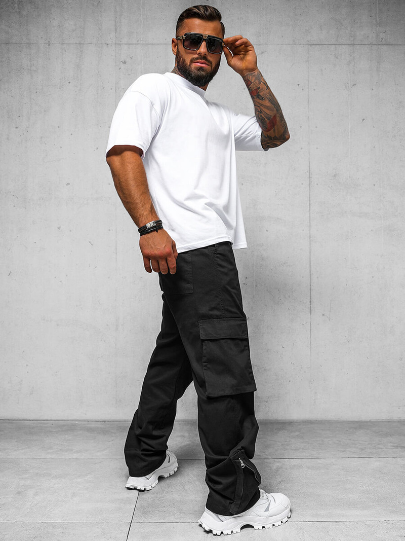 Férfi Nadrág Fekete OZONEE O/G3016Z