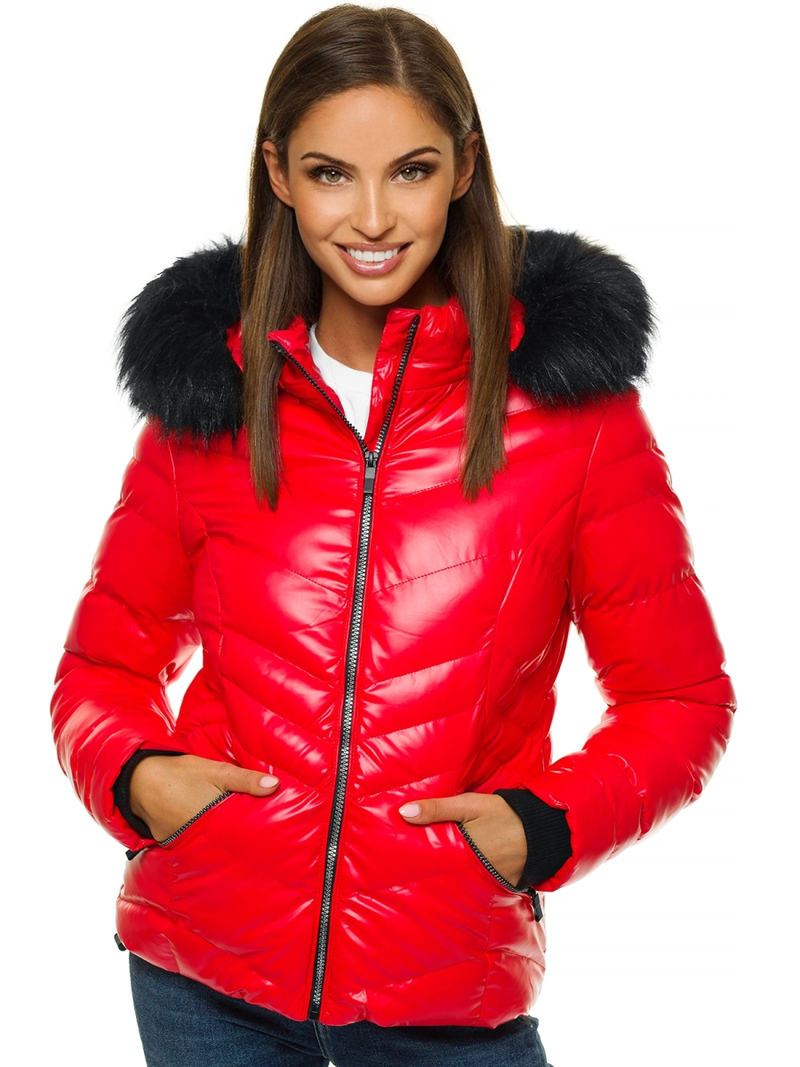 Női dzseki Piros OZONEE JS/M23068/2