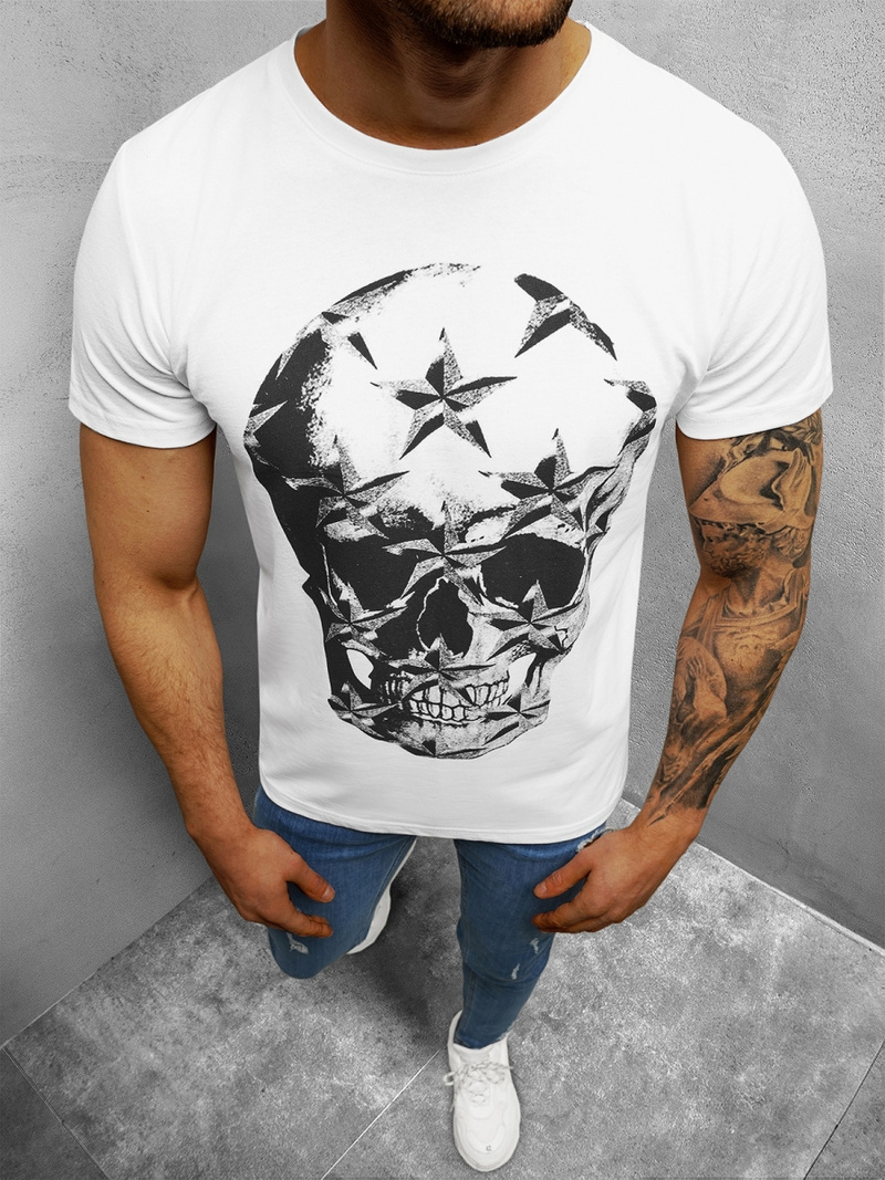 Férfi Póló Fehér OZONEE O/1296