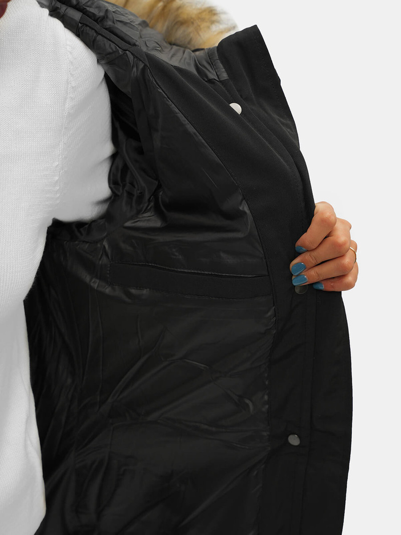 Női téli kabát Fekete OZONEE JS/M781/392