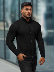 Férfi Pulóver Fekete OZONEE NB/MM6020/4Z