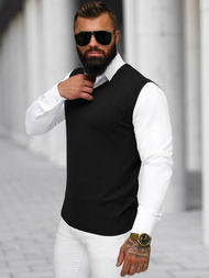 Férfi Pulóver Fekete OZONEE NB/MM6005/4Z