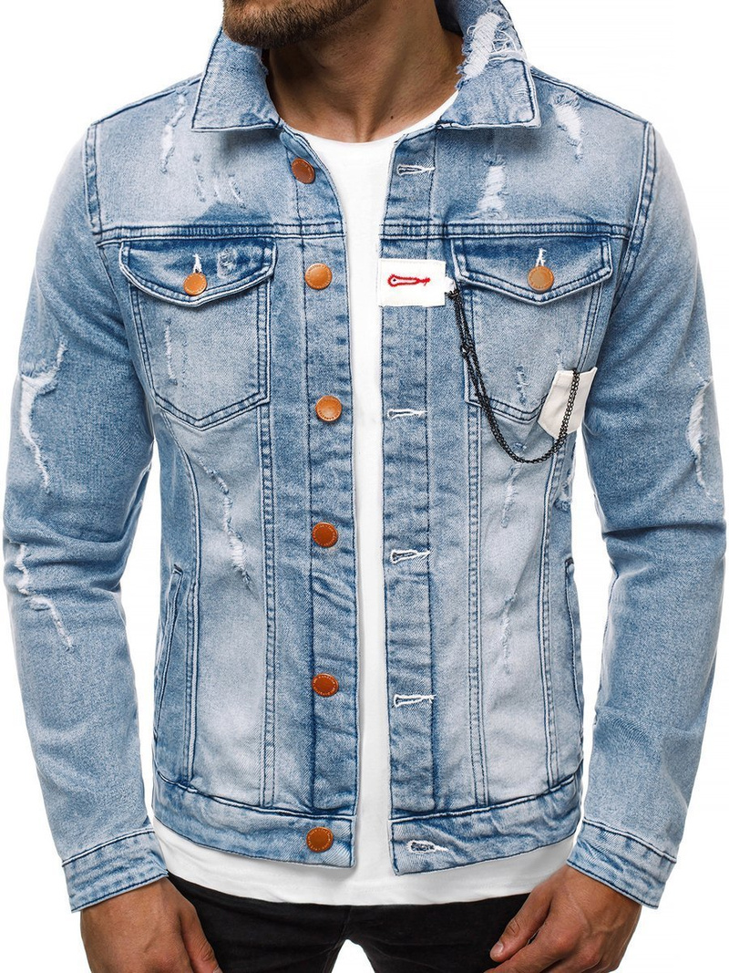 Férfi farmer dzseki kék OZONEE G/600