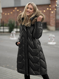Női téli kabát fekete OZONEE O/5M3229/392Z