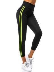 Női leggings fekete-sárga OZONEE JS/YW06019/1/52