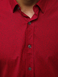 Férfi Ing Piros OZONEE B/K59Z