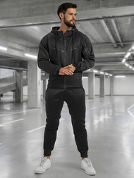 Férfi melegítő együttes fekete OZONEE JS/8C1966/3