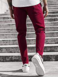 Férfi nadrág jogger Bordó OZONEE A/1003