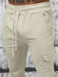 Férfi Chino Nadrág Bézs OZONEE O/P4051