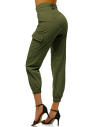 Női jogger nadrág Khaki OZONEE O/HM001