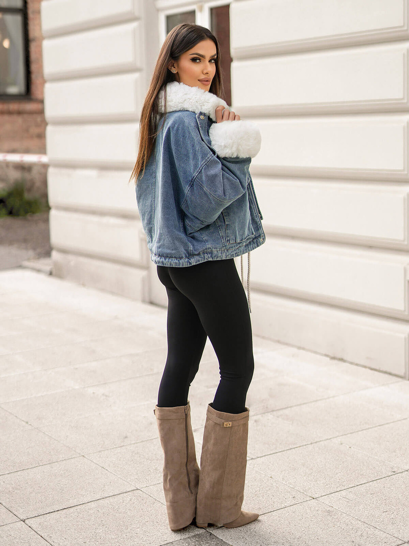 Női farmer dzseki kék OZONEE JS/11Z8219