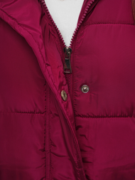 Női hosszú mellény bordó OZONEE O/81276