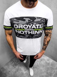 Férfi póló Fehér OZONEE JS/SS10976Z