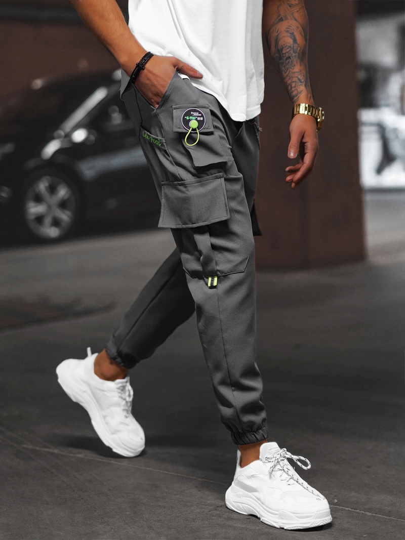 Férfi chino nadrág grafit OZONEE O/CP149Z