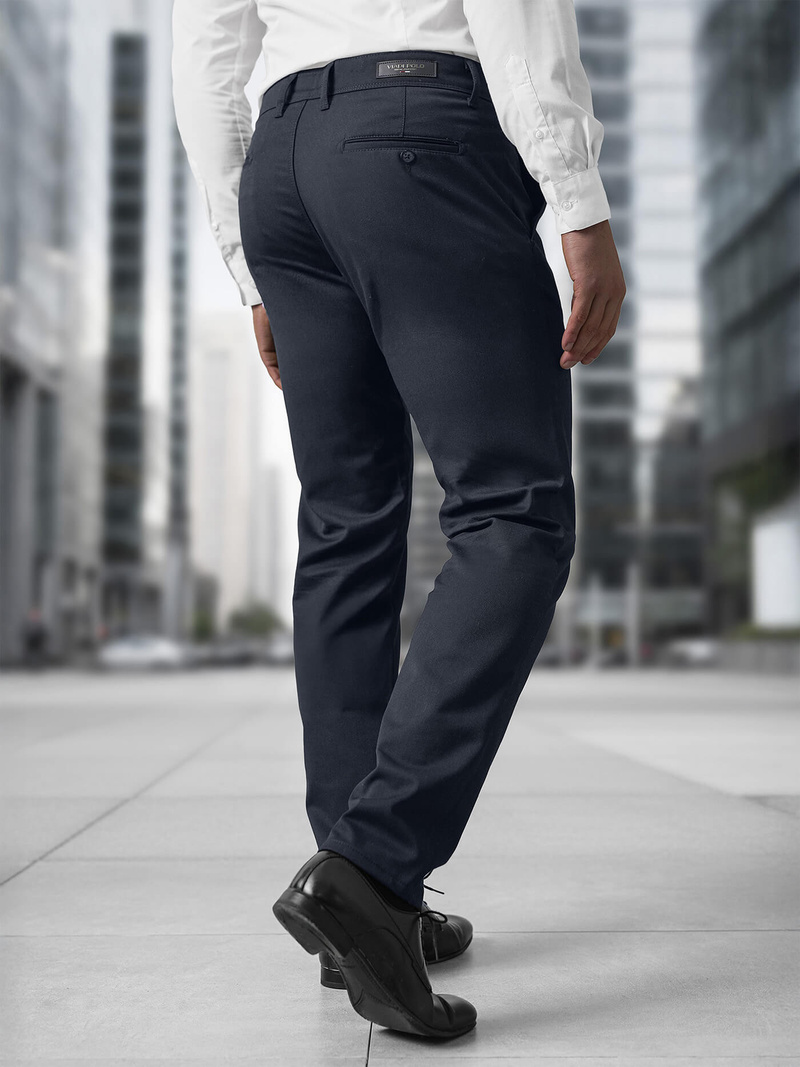 Férfi chino nadrág gránát OZONEE V/5100