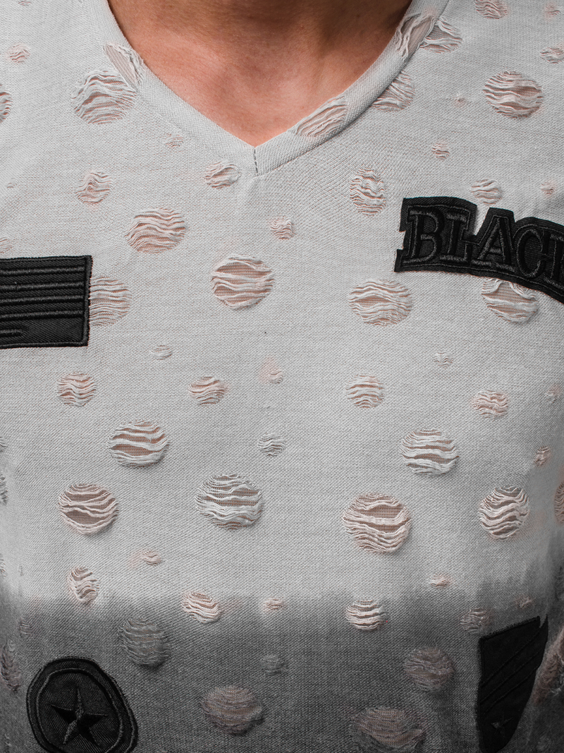 Férfi póló Szürke MJ/318YZ