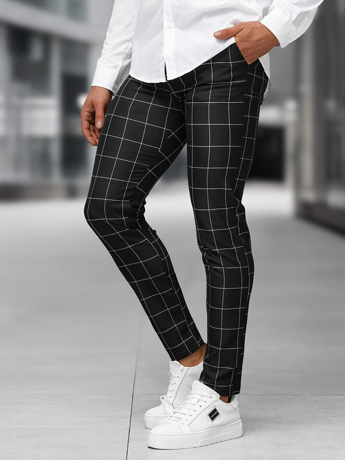 Férfi chino nadrág Fekete OZONEE DJ/5505Z