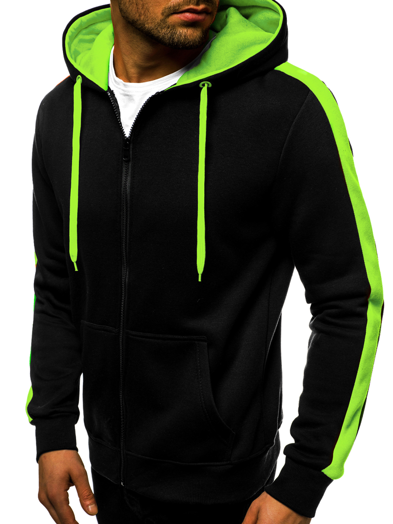 Férfi Melegítő felső Fekete-Akvamarin OZONEE JS/2015