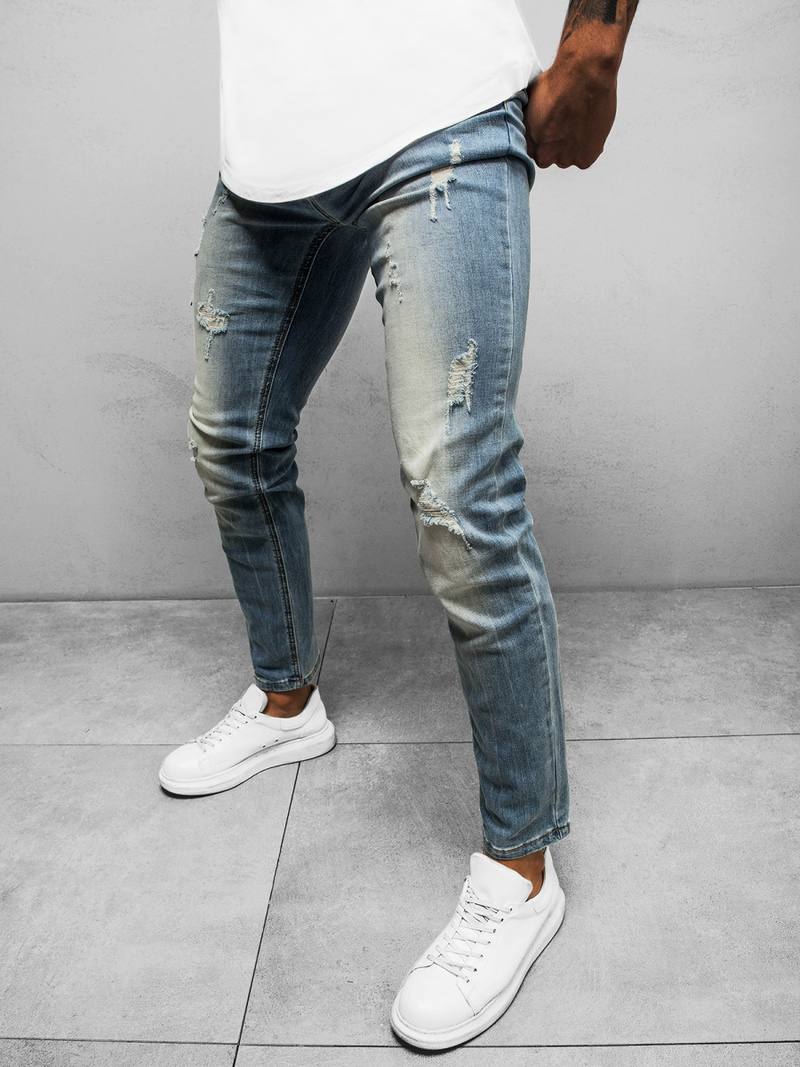 Férfi farmer nadrág világos-kék OZONEE NB/MP0016BC