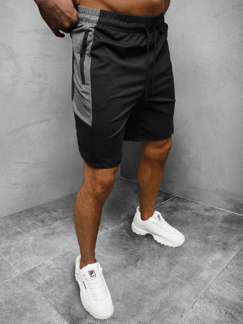 Férfi rövidnadrág Fekete OZONEE JS/68026