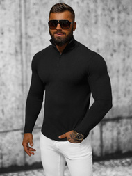 Férfi Pulóver Fekete OZONEE NB/MM6007/4Z