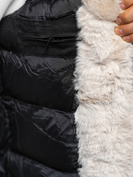 Férfi téli parka kabát fekete OZONEE JS/22M319/392