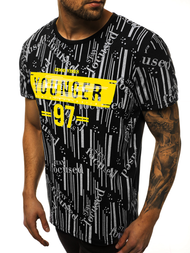 Férfi póló Fekete OZONEE JS/KS1993