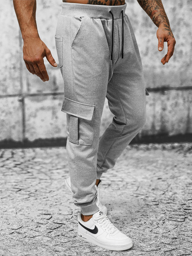 Férfi melegítő nadrág szürke OZONEE JS/8K1130/2