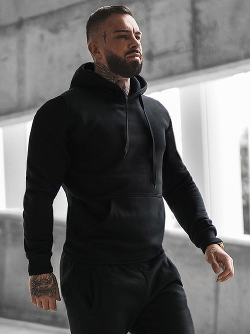 Férfi melegítő együttes fekete OZONEE JS/XW2009