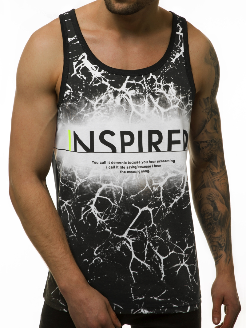 Férfi trikó Fehér OZONEE JS/SS11050