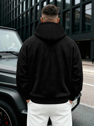 Férfi kapucnis felső fekete OZONEE JS/8B1968/3