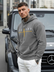 Férfi kapucnis felső grafit OZONEE JS/8B1757/5