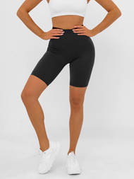 Rövid női leggings fekete OZONEE JS/17K583/3