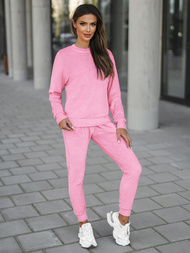 Női Melegítő Szett Velúr Púder Rózsaszín OZONEE O/8C1173/38