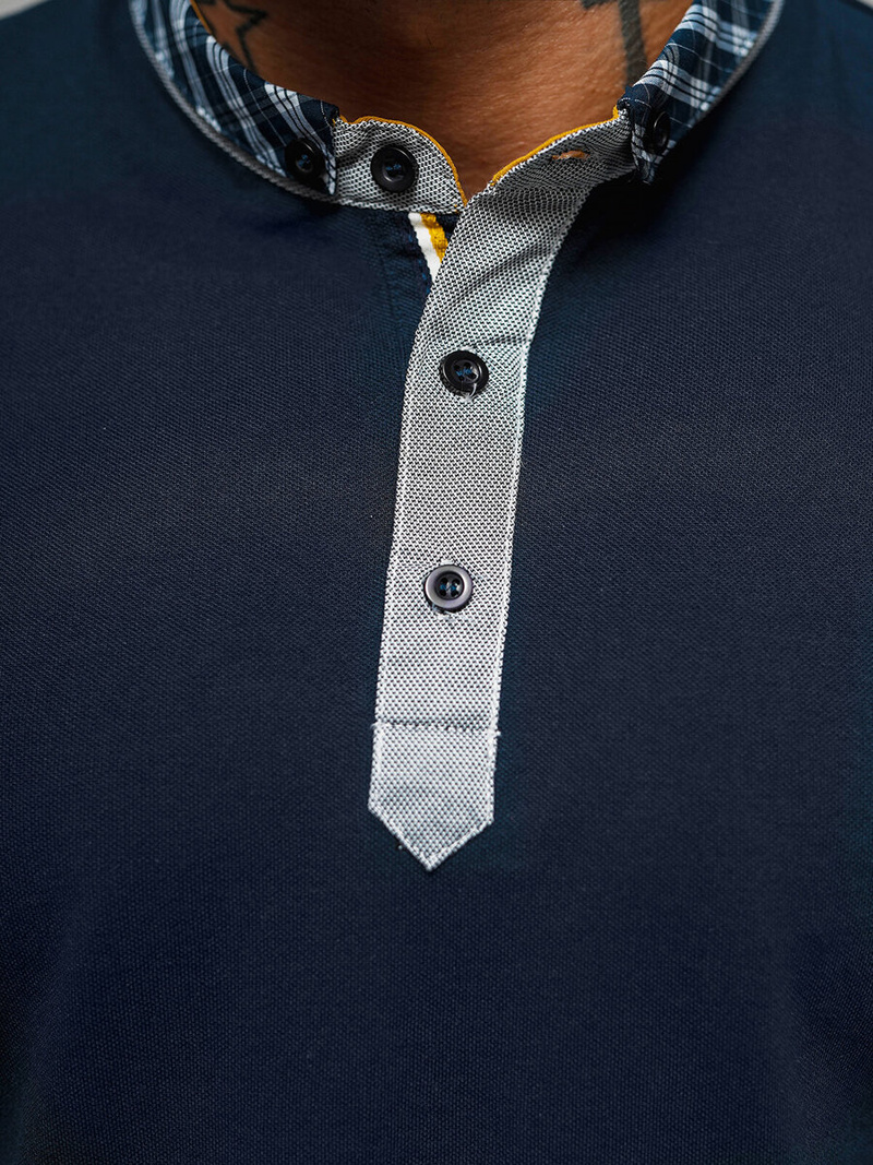 Férfi galléros póló gránát OZONEE O/DA803