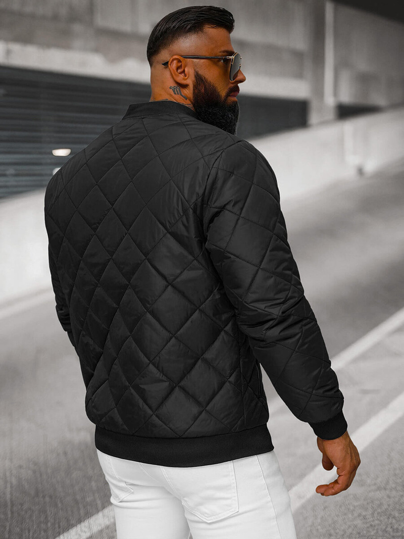 Férfi kabát fekete OZONEE JS/MY01Z