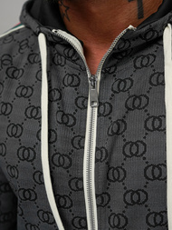 Férfi melegítő együttes fekete OZONEE O/FF5111AB