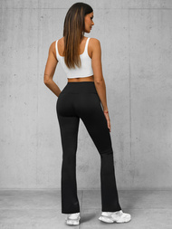 Női leggings széles lábakkal fekete OZONEE JS/XY23008L