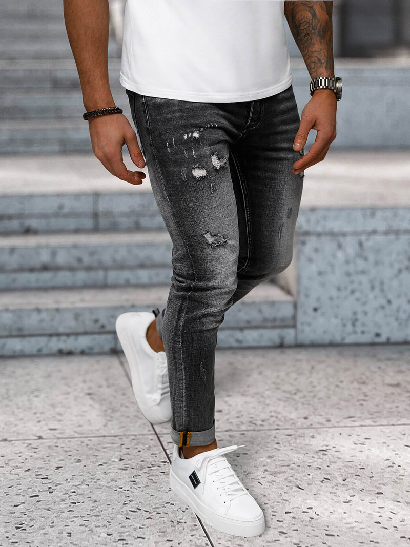 Férfi farmer nadrág fekete OZONEE NB/MP0169G